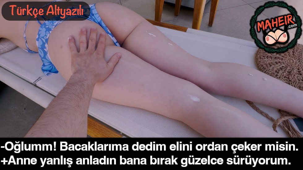 Annesine Güneş Kremi Sürerken Tahrik Oldu Ellemeye Başladı