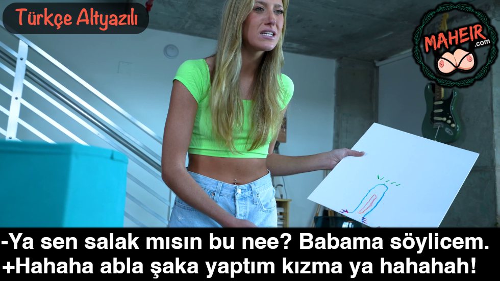 Şaka Olsun Diye Ablasının Defterine Sikinin Resmini Çizdi